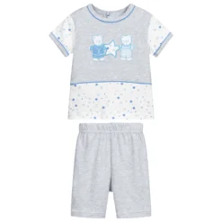 FS Baby Grey Cotton Shorts Set -Outlet Little Gents Set Store fs baby grey cotton shorts set 356405 0bea1d0fe99d09fdd5a84c37d7233b9ba19678de