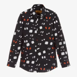 Gresham Blake For Childrensalon Black Cotton Nick 90's Shirt