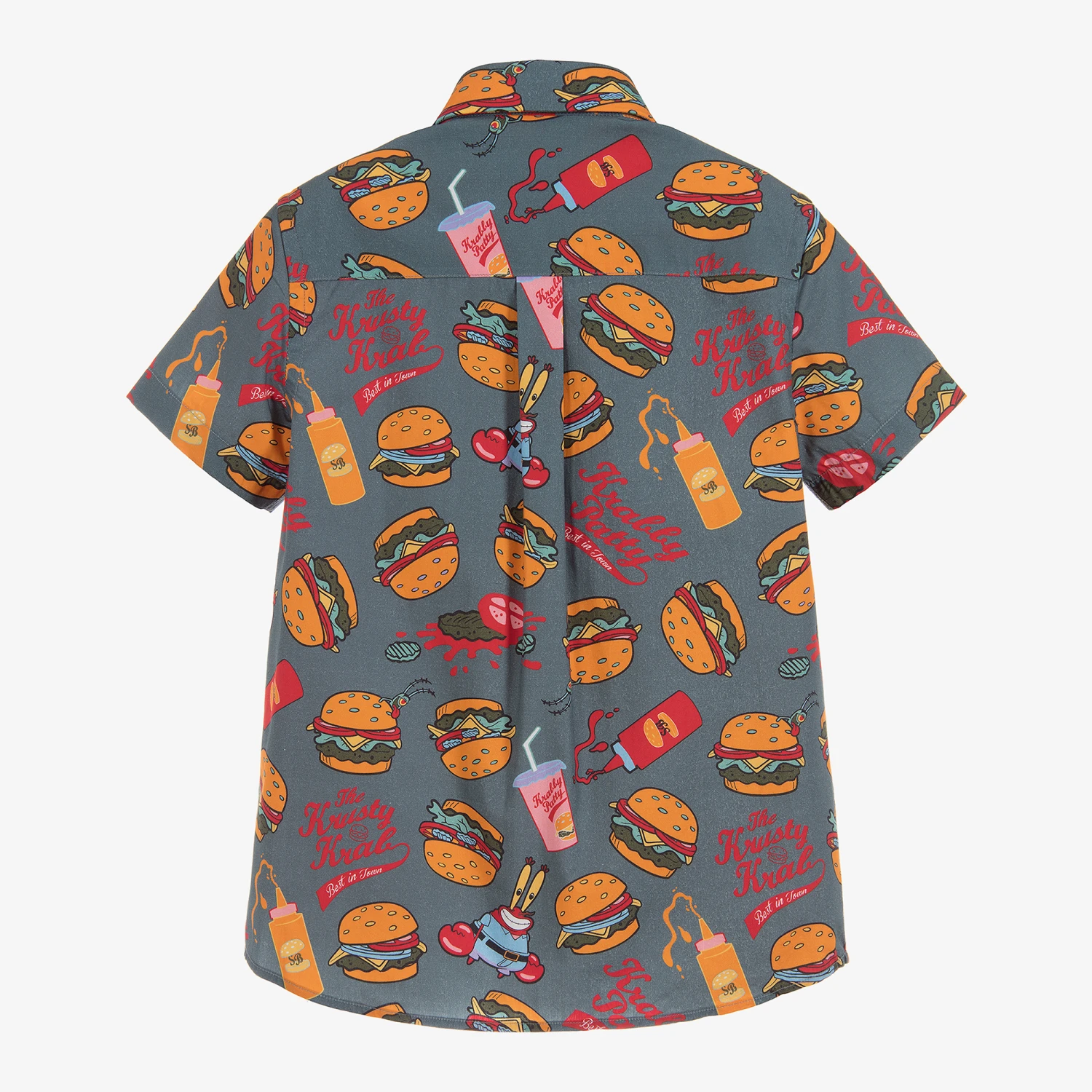 Gresham Blake For Childrensalon Boys SPONGEBOB Cotton Shirt 3 Gresham Blake For Childrensalon Boys SPONGEBOB Cotton Shirt - Image 3
