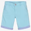 Guess Boys Blue Cotton Shorts