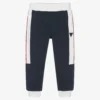 Guess Boys Blue & White Cotton Logo Joggers