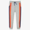 Guess Boys Grey Cotton Logo Joggers