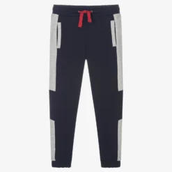 Guess Boys Navy Blue & Grey Joggers