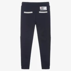 Guess Boys Navy Blue & Grey Joggers -Outlet Little Gents Set Store guess boys navy blue grey joggers 472159 94239c0f4885158112632557d61a9841f587a4f0