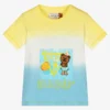 Guess Boys Yellow & Blue Cotton Ombré T-Shirt