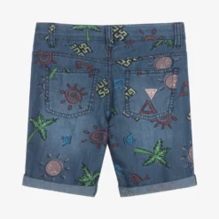 Guess Junior Boys Blue Chambray Logo Shorts -Outlet Little Gents Set Store guess junior boys blue chambray logo shorts 513241 6e528d385ab89aa6b42fd2bc365925642fa55240