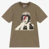 Guess Junior Boys Green Cotton Banksy T-Shirt