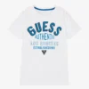 Guess Junior Boys White T-Shirt