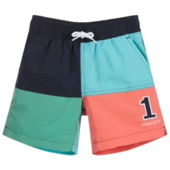 Hackett London Boys Colour Block Swim Shorts