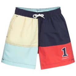 Hackett London Boys Colourblock Swim Shorts