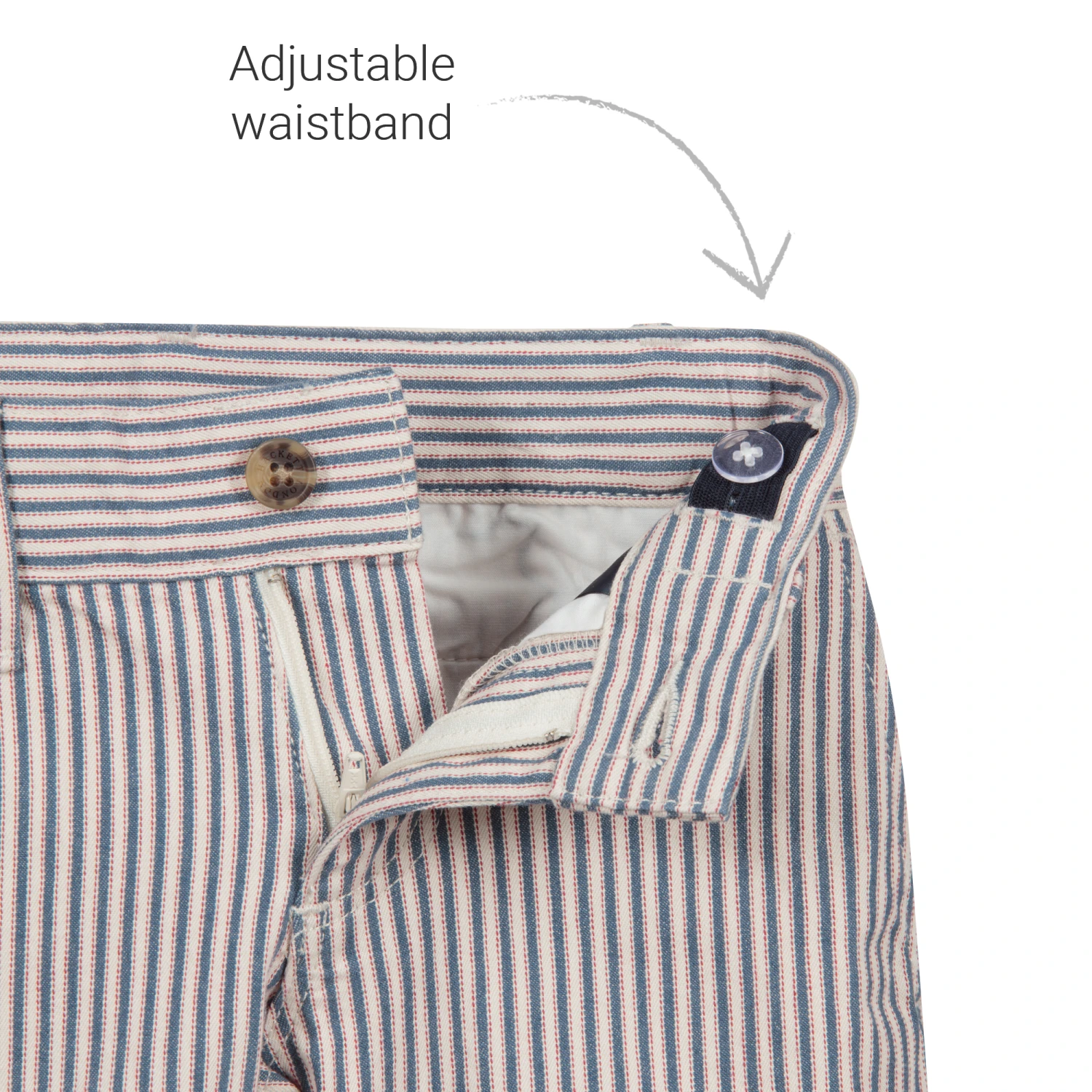 Hackett London Boys Striped Cotton Shorts 3 Hackett London Boys Striped Cotton Shorts - Image 3