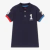 Hackett London Navy Blue Cotton Polo Shirt