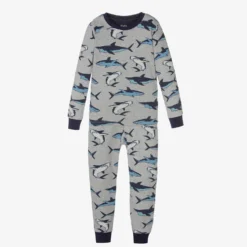 Hatley Boys Grey & Blue Pyjamas