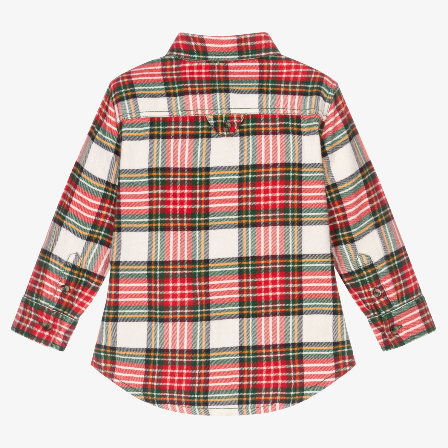 Hatley Boys Red Cotton Check Shirt 3 Hatley Boys Red Cotton Check Shirt - Image 3