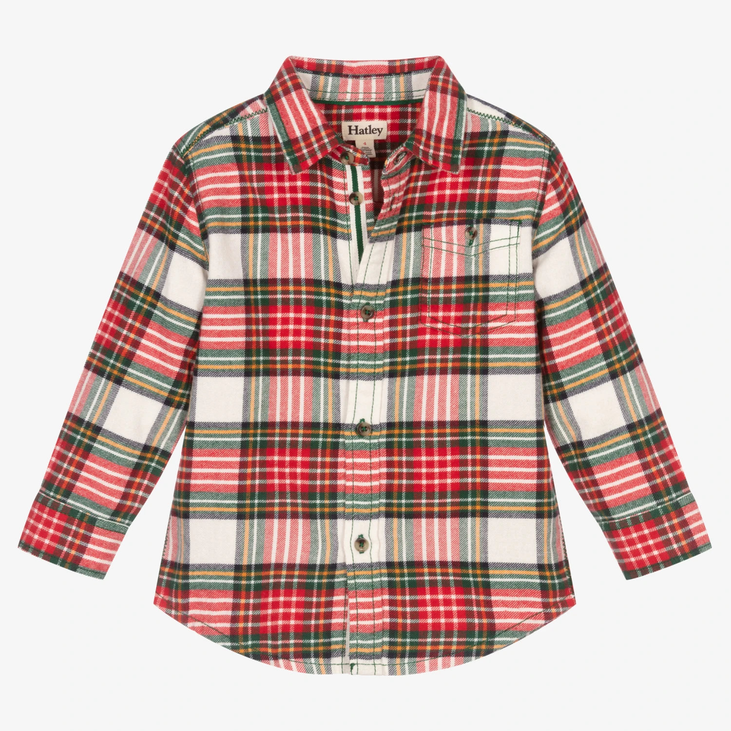 Hatley Boys Red Cotton Check Shirt 4 Hatley Boys Red Cotton Check Shirt - Image 4