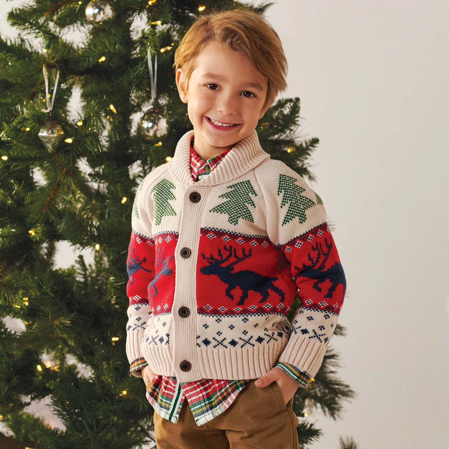 Hatley Boys Red Cotton Check Shirt 2 Hatley Boys Red Cotton Check Shirt - Image 2