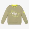 IDO Baby Boys Green Cotton Sweatshirt