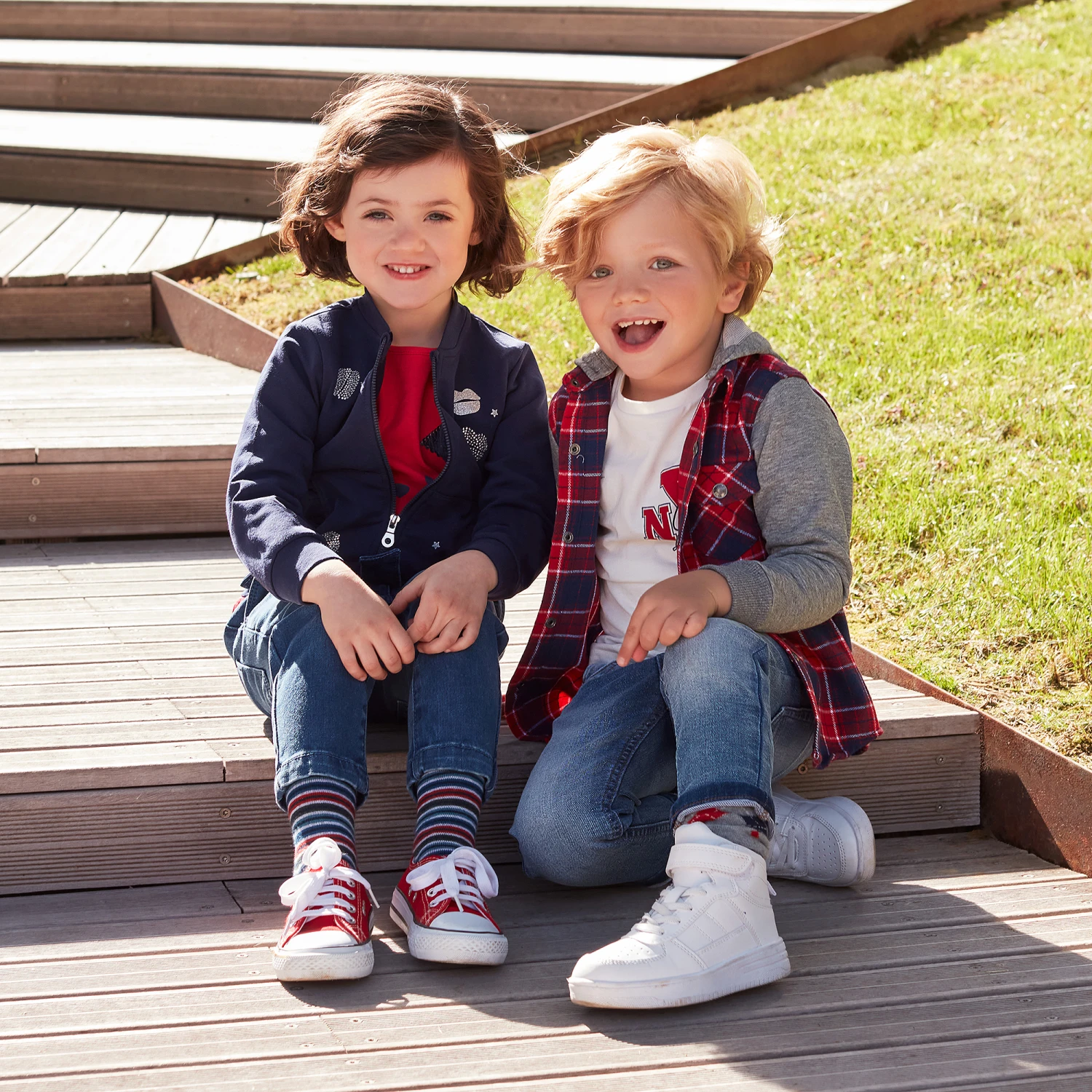 IDO Baby Boys Red Cotton Hooded Shirt 2 IDO Baby Boys Red Cotton Hooded Shirt - Image 2