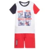 IDO Baby Boys Red Cotton Shorts Set