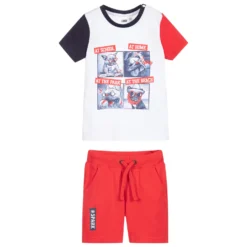 IDO Baby Boys Red Cotton Shorts Set -Outlet Little Gents Set Store ido boys red cotton shorts set 386094 d9f79b6a01c7ee7722b52c1ae0a0ff2b9f630ad7