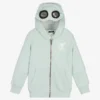 IKKS Boys Aqua Green Zip-Up Hoodie