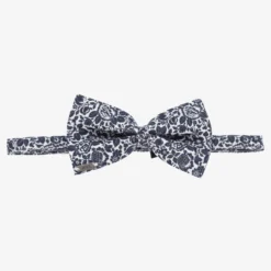 IKKS Boys Blue Floral Liberty Bow Tie (10cm)