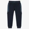 IKKS Boys Blue Logo Tape Joggers