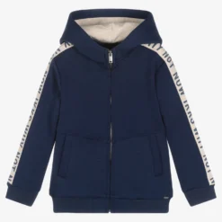 IKKS Boys Blue Zip-Up Hoodie