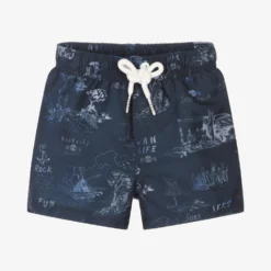 IKKS Boys Navy Blue Swim Shorts