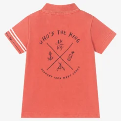 IKKS Boys Orange Cotton Polo Shirt -Outlet Little Gents Set Store ikks boys orange cotton polo shirt 506370 4ba12733771e26e1a3df981370886df7c03eaefa
