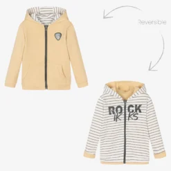 IKKS Boys Reversible Zip-Up Hoodie