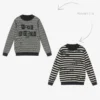 IKKS Reversible Blue Stripe Sweater