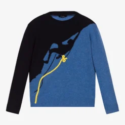 Il Gufo Blue Rock Climber Sweater
