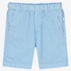 Il Gufo Blue Stripe Bermuda Shorts
