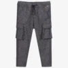 Il Gufo Blue Wool Blend Cargo Trousers