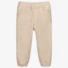 Il Gufo Boys Beige Faux Fur Trousers