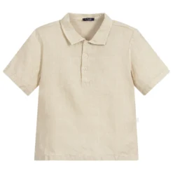 Il Gufo Boys Beige Linen Shirt