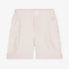 Il Gufo Boys Beige & White Striped Cotton Shorts