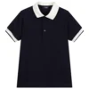 Il Gufo Boys Blue Cotton Polo Shirt