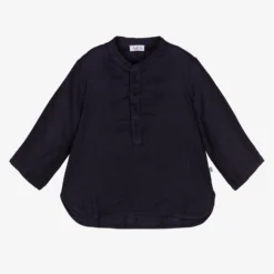 Il Gufo Boys Blue Linen Shirt