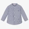 Il Gufo Boys Blue Striped Cotton Shirt