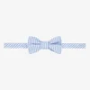 Il Gufo Boys Blue & White Striped Bow Tie