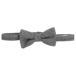 Il Gufo Boys Grey Check Bow Tie