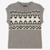 Il Gufo Boys Grey Knitted Slipover