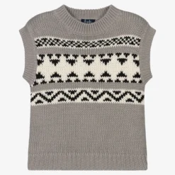 Il Gufo Boys Grey Knitted Slipover