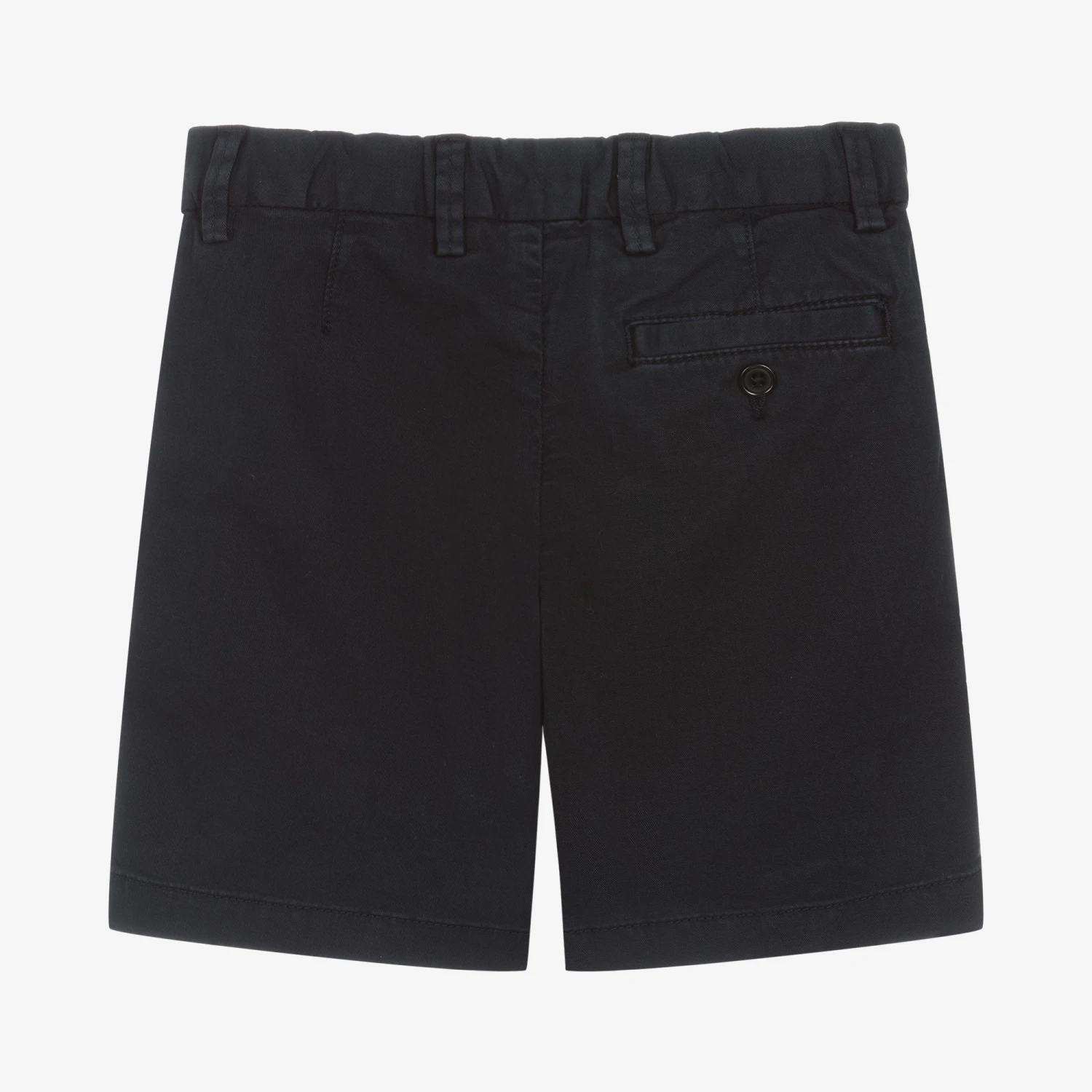 Il Gufo Boys Navy Blue Cotton Bermuda Shorts 2 Il Gufo Boys Navy Blue Cotton Bermuda Shorts - Image 2