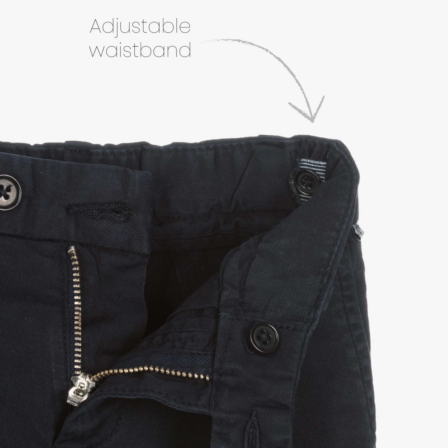 Il Gufo Boys Navy Blue Cotton Bermuda Shorts 3 Il Gufo Boys Navy Blue Cotton Bermuda Shorts - Image 3