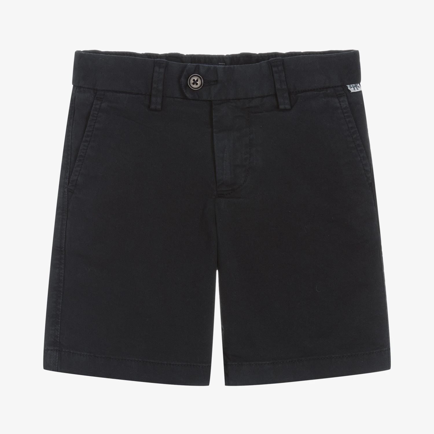 Il Gufo Boys Navy Blue Cotton Bermuda Shorts 1 Il Gufo Boys Navy Blue Cotton Bermuda Shorts