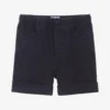 Il Gufo Boys Navy Blue Cotton Shorts