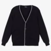 Il Gufo Boys Navy Blue Organic Cotton Cardigan